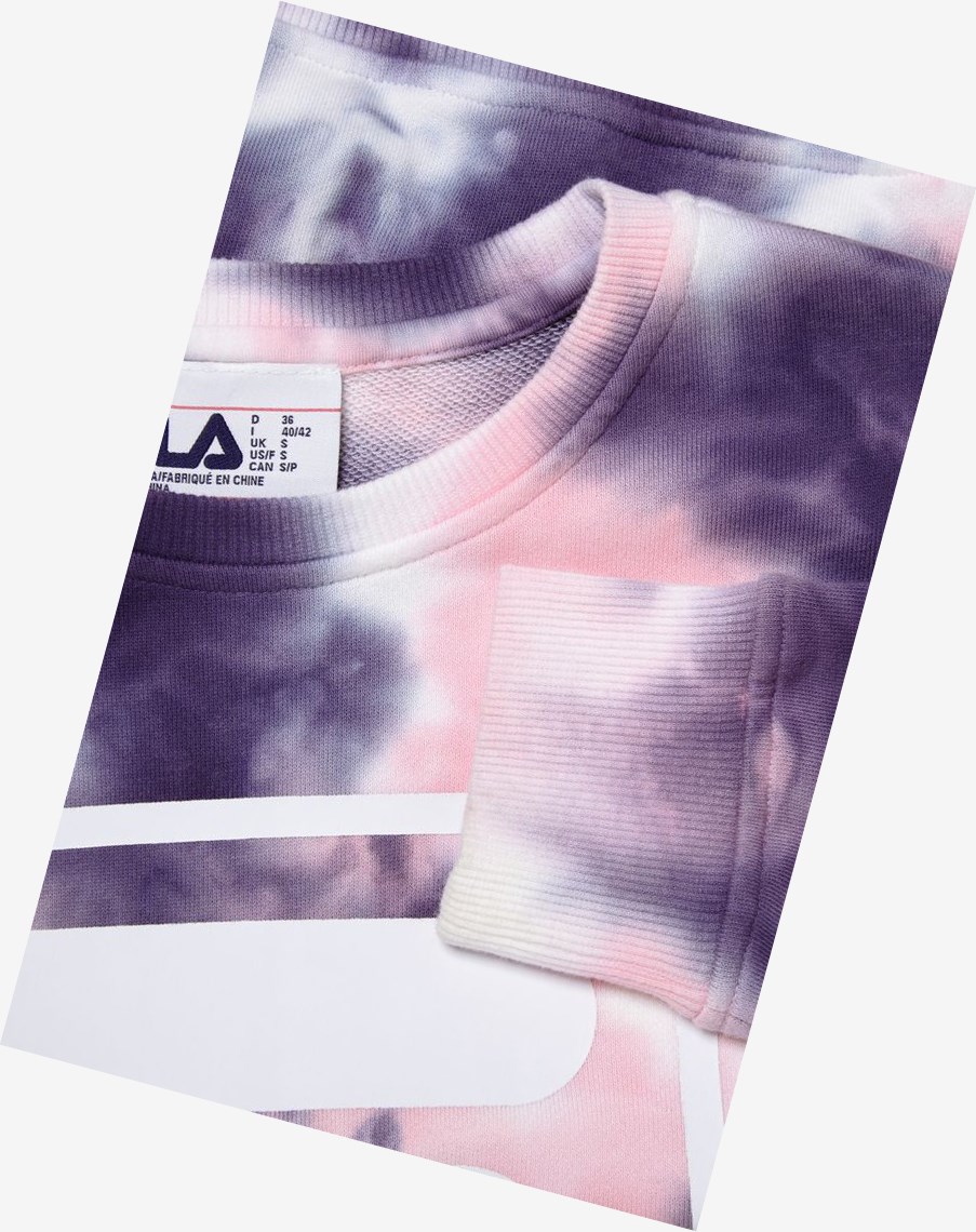 Fila ashley tie dye sweatshirt sale